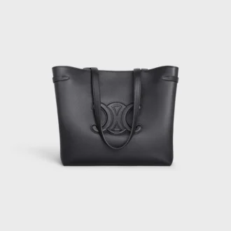 Cabas AnaïS Cuir Triomphe media in pelle di vitello martellata