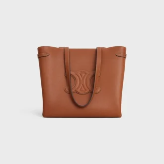 Cabas AnaïS Cuir Triomphe media in pelle di vitello martellata