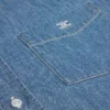 Camicia a maniche corte in denim di cotone
