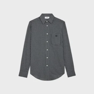 Camicia ampia in cotone a quadri