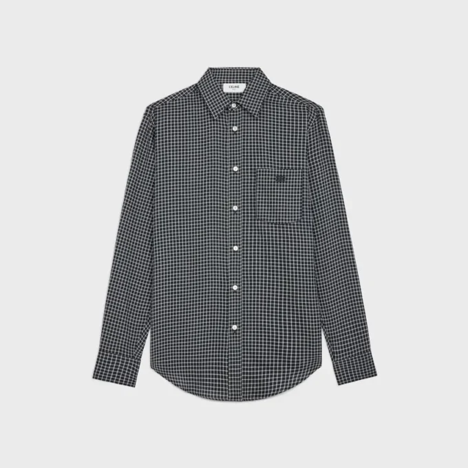Camicia ampia in cotone a quadri Camicia ampia in cotone a quadri