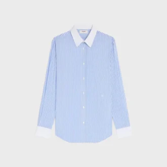 Camicia Classic in popeline di cotone a righe