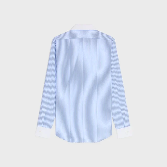 Camicia Classic in popeline di cotone a righe Camicia Classic in popeline di cotone a righe