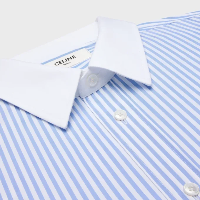 Camicia Classic in popeline di cotone a righe Camicia Classic in popeline di cotone a righe
