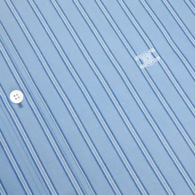 Camicia Classic in popeline di cotone a righe