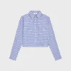 Camicia corta in cotone Vichy