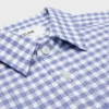 Camicia corta in cotone Vichy