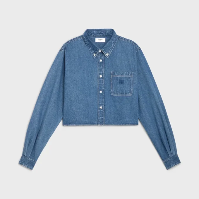 Camicia corta in denim Union Ocean Wash