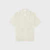 Camicia da bowling in viscosa con stampa Micro Triomphe Camicia da bowling in viscosa con stampa Micro Triomphe