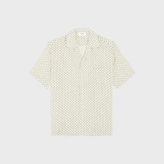Camicia da bowling in viscosa con stampa Micro Triomphe