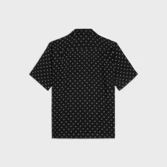Camicia da bowling in viscosa con stampa Micro Triomphe
