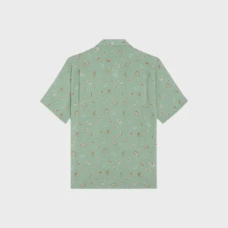 Camicia da bowling in viscosa con stampa Paisley