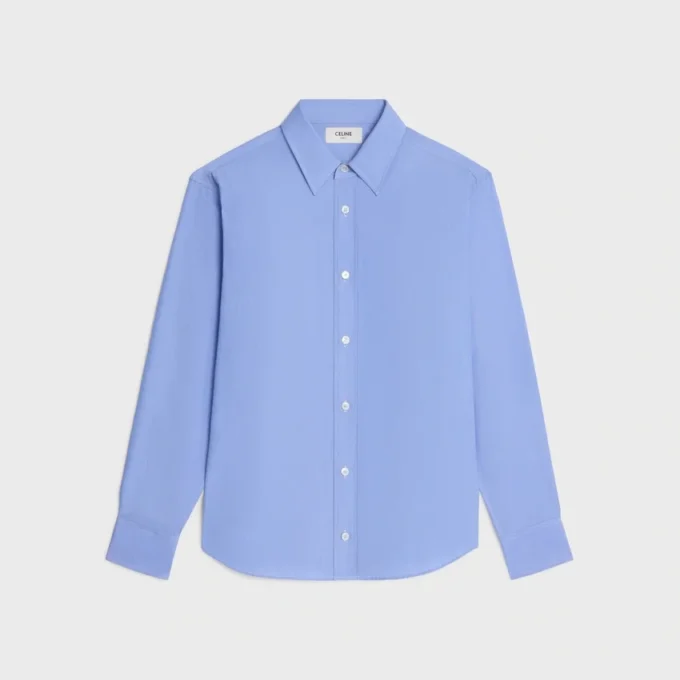 Camicia dal taglio morbido in popeline di cotone