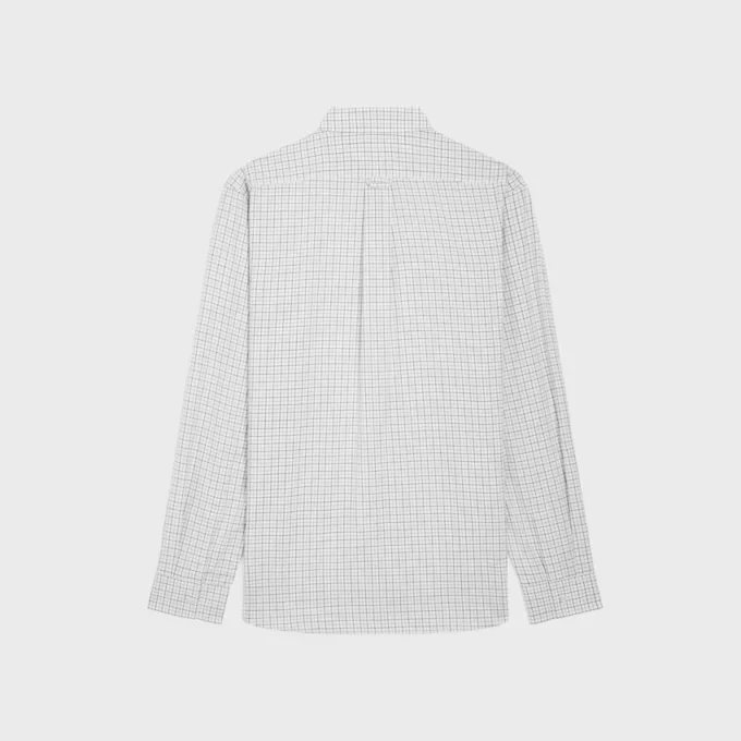 Camicia dal taglio morbido in twill di cotone a quadri Camicia dal taglio morbido in twill di cotone a quadri