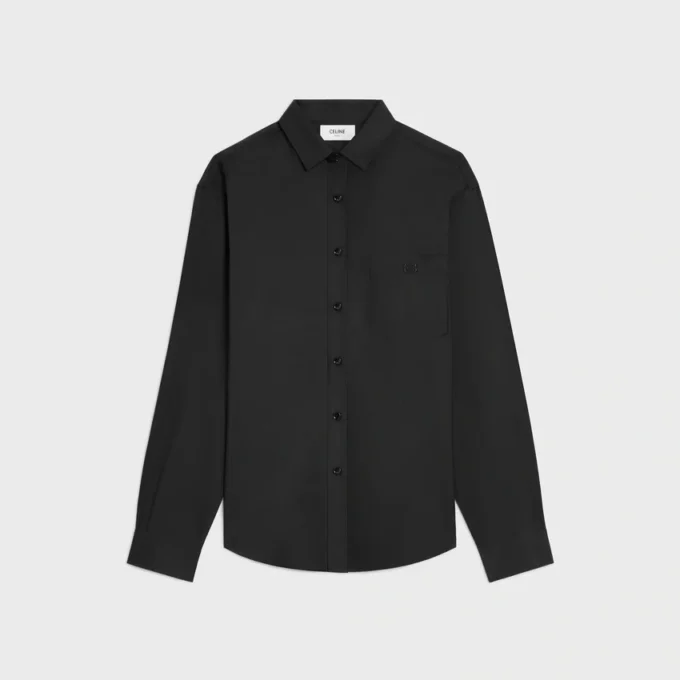 Camicia dal taglio morbido in twill di seta