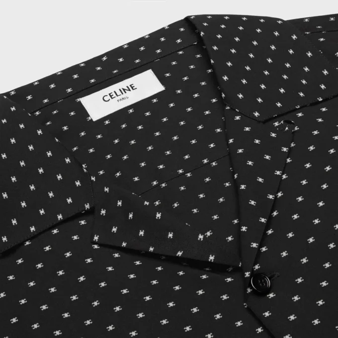 Camicia hawaiana in viscosa stampata Camicia hawaiana in viscosa stampata