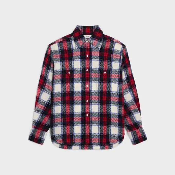 Camicia in cashmere a quadri Camicia in cashmere a quadri