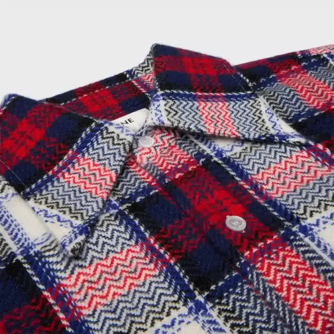 Camicia in cashmere a quadri Camicia in cashmere a quadri