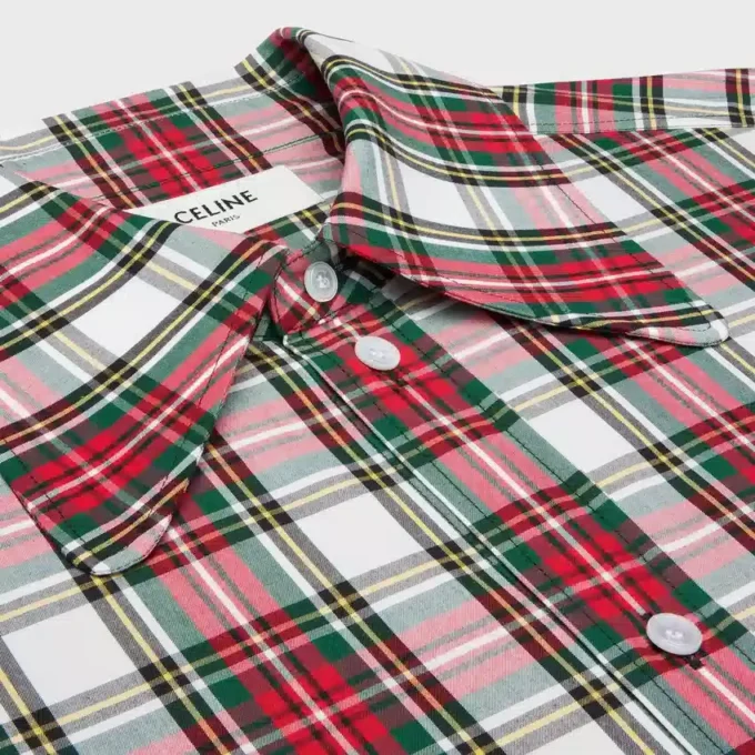 Camicia in cotone tartan