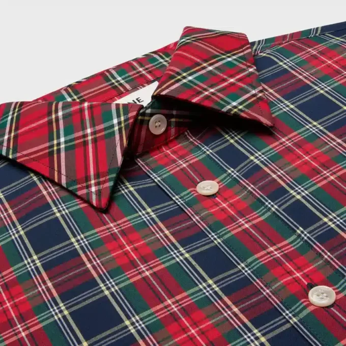 Camicia in cotone tartan