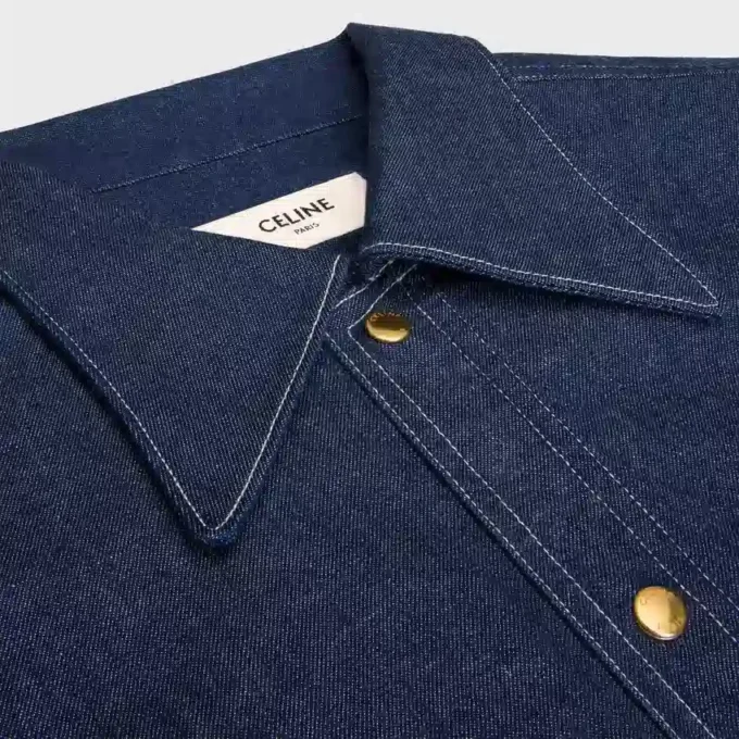 Camicia in denim di cotone Camicia in denim di cotone