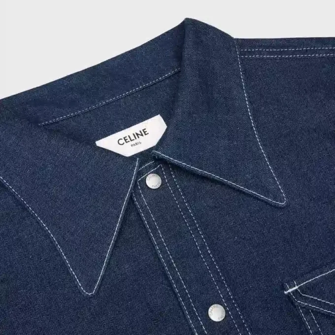 Camicia in denim di cotone Camicia in denim di cotone