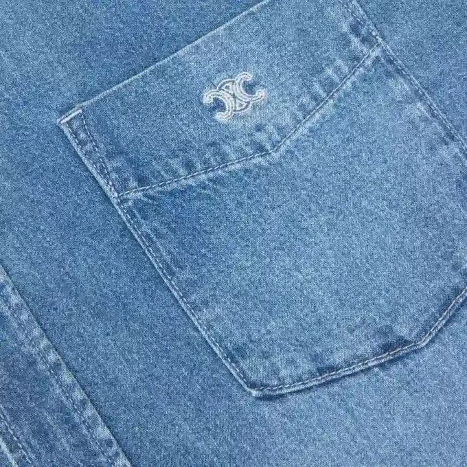 Camicia in denim di cotone Camicia in denim di cotone