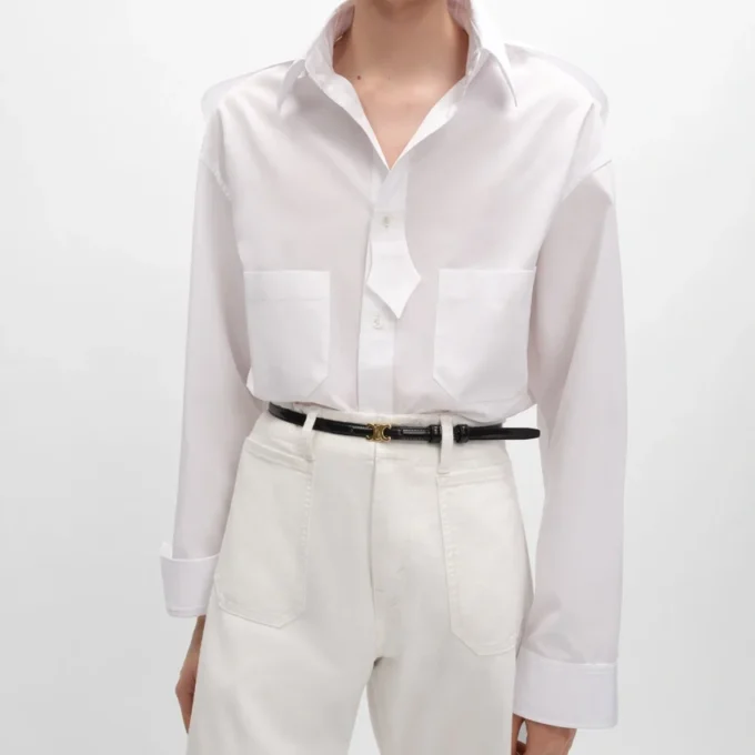 Camicia in popeline di cotone