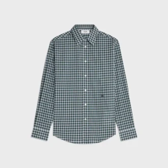 Camicia in tessuto di cotone tartan