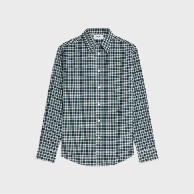 Camicia in tessuto di cotone tartan Camicia in tessuto di cotone tartan