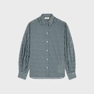 Camicia in tessuto di cotone tartan
