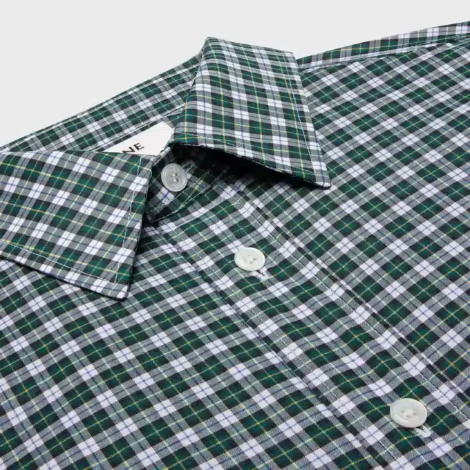 Camicia in tessuto di cotone tartan Camicia in tessuto di cotone tartan