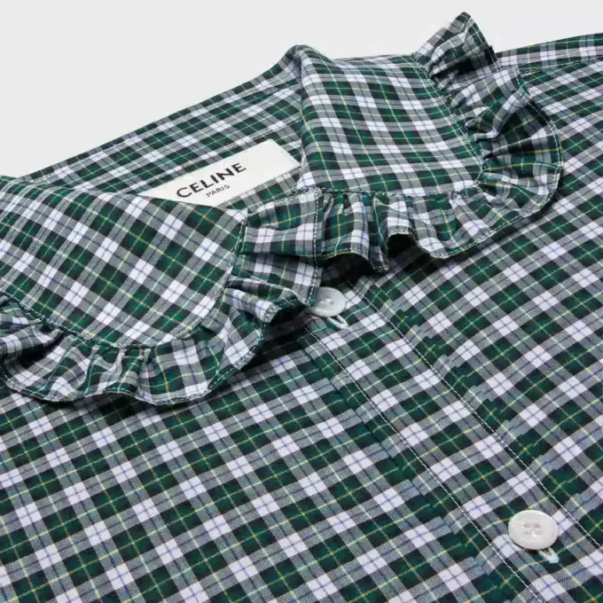 Camicia in tessuto di cotone tartan Camicia in tessuto di cotone tartan
