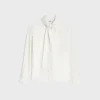 Camicia Lavallière in twill di seta Camicia Lavallière in twill di seta