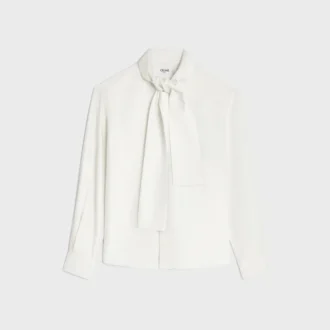 Camicia Lavallière in twill di seta