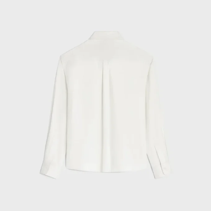 Camicia Lavallière in twill di seta Camicia Lavallière in twill di seta