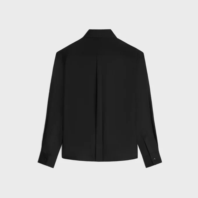 Camicia Lavallière in twill di seta Camicia Lavallière in twill di seta