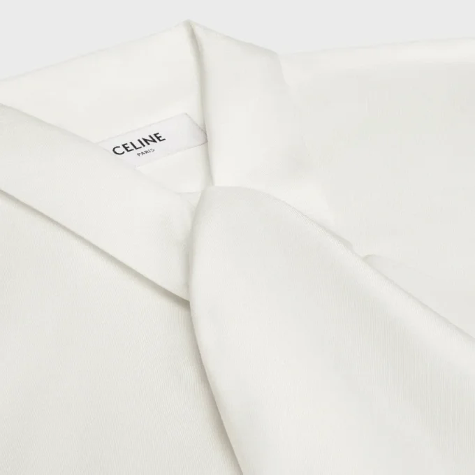 Camicia Lavallière in twill di seta Camicia Lavallière in twill di seta
