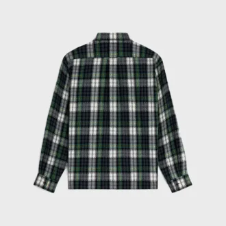 Camicia oversize in cashmere tartan