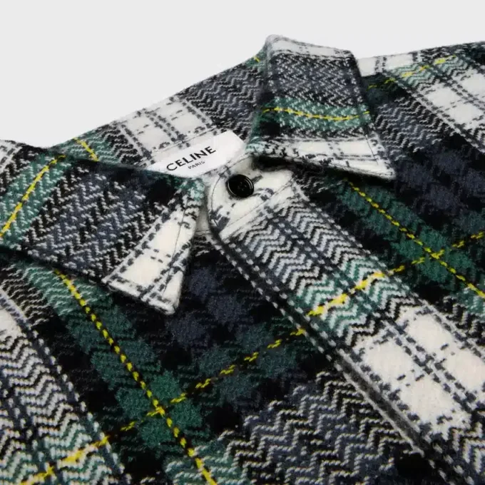 Camicia oversize in cashmere tartan Camicia oversize in cashmere tartan