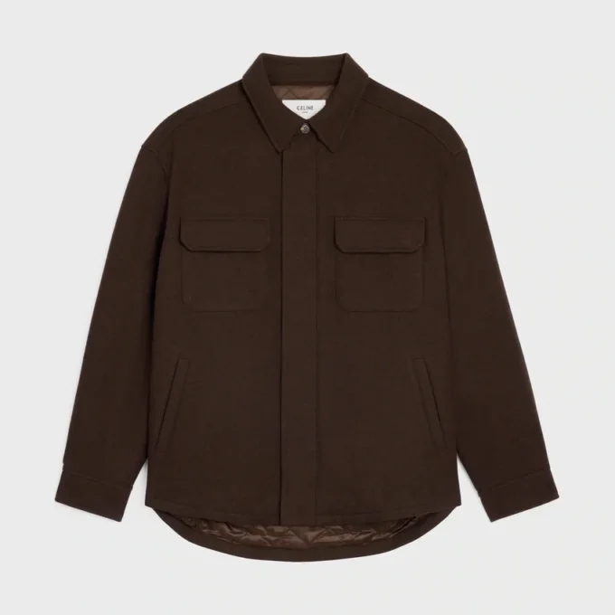 Camicia oversize in flanella di lana Camicia oversize in flanella di lana