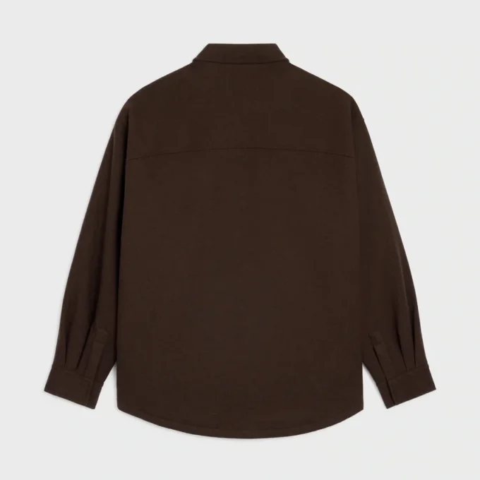 Camicia oversize in flanella di lana Camicia oversize in flanella di lana