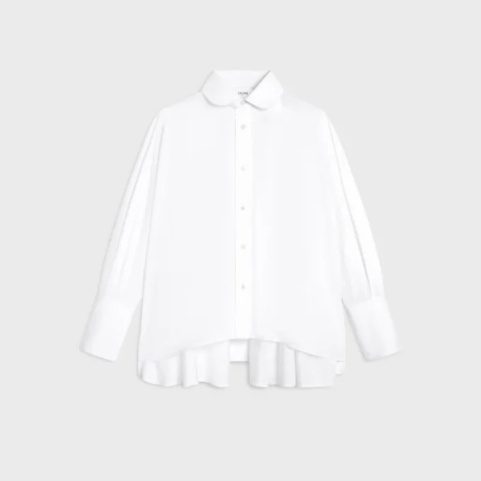 Camicia oversize in popeline di cotone