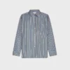 Camicia oversize in twill di seta