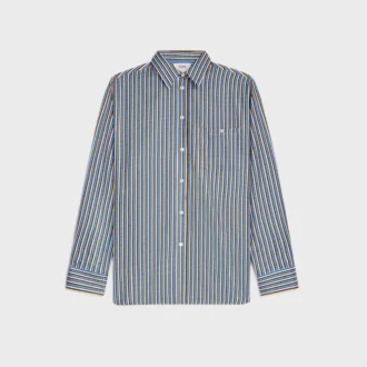 Camicia oversize in twill di seta