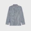 Camicia oversize in twill di seta
