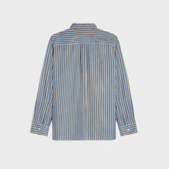 Camicia oversize in twill di seta