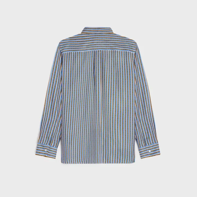 Camicia oversize in twill di seta