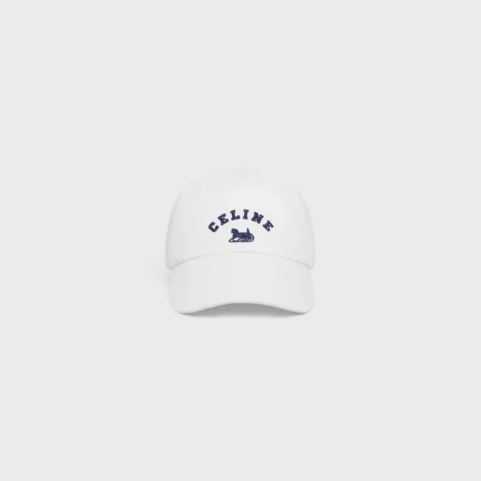 Cappellino CELINE Richelieu in twill di cotone Cappellino CELINE Richelieu in twill di cotone