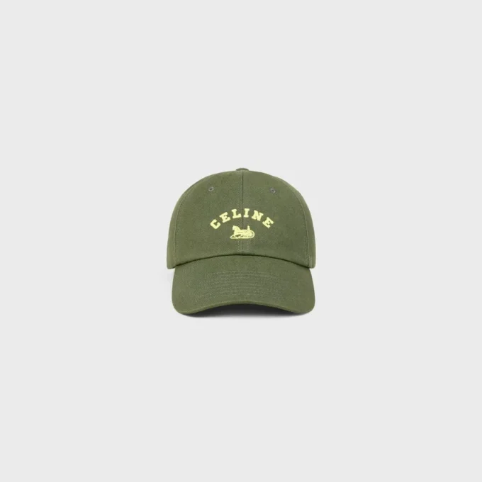 Cappellino CELINE Richelieu in twill di cotone